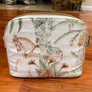 Hasbahce Make-up Bag - Floral Carousel Print Pouch